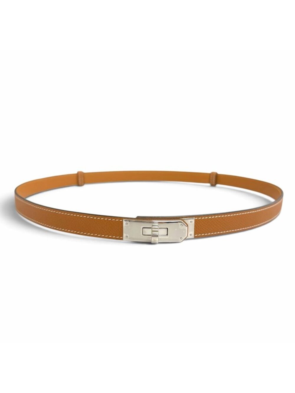 Hermes Kelly 18 Belt Veau Epsom Gold Silver